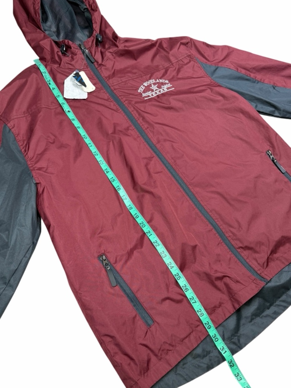 10/$25🦋 NWT Ohiopyle Maroon THE WOODLANDS Windbreaker - Size XL - Picture 11 of 15
